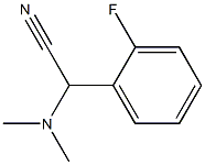(dimethylamino)(2-fluorophenyl)acetonitrile Structure