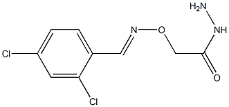 2-{[(2,4-dichlorobenzylidene)amino]oxy}ethanohydrazide 化学構造式