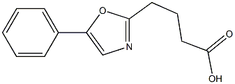 4-(5-phenyl-1,3-oxazol-2-yl)butanoic acid Structure