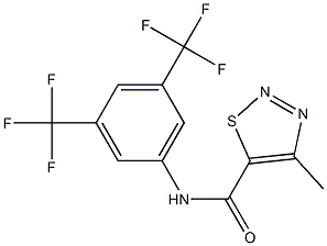 N5-[3,5-di(trifluoromethyl)phenyl]-4-methyl-1,2,3-thiadiazole-5-carboxamide Structure