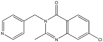 7-chloro-2-methyl-3-(4-pyridylmethyl)-3,4-dihydroquinazolin-4-one 结构式