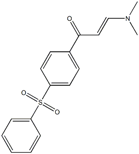 3-(Dimethylamino)-1-[4-(phenylsulphonyl)phenyl]prop-2-en-1-one Structure