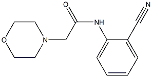 N-(2-cyanophenyl)-2-morpholinoacetamide Struktur