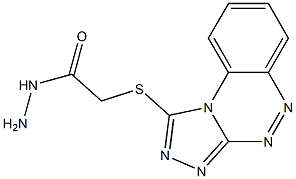 2-(benzo[e][1,2,4]triazolo[3,4-c][1,2,4]triazin-1-ylthio)ethanohydrazide 结构式