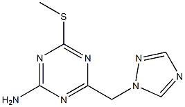 4-(methylsulfanyl)-6-(1H-1,2,4-triazol-1-ylmethyl)-1,3,5-triazin-2-ylamine Structure