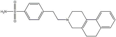4-{2-[1,4,5,6-tetrahydrobenzo[f]isoquinolin-3(2H)-yl]ethyl}benzenesulfonamide|