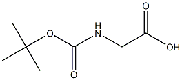 [(tert-butoxycarbonyl)amino]acetic acid,,结构式