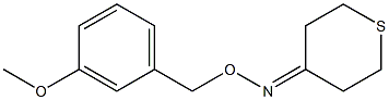 tetrahydro-4H-thiopyran-4-one O-(3-methoxybenzyl)oxime,,结构式