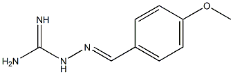 2-(4-methoxybenzylidene)hydrazine-1-carboximidamide,,结构式