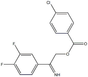 4-{[(4-chlorobenzoyl)oxy]ethanimidoyl}-1,2-difluorobenzene Structure