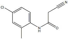 N1-(4-chloro-2-methylphenyl)-2-cyanoacetamide Struktur