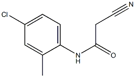 N1-(4-chloro-2-methylphenyl)-2-cyanoacetamide Structure