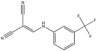 2-{[3-(trifluoromethyl)anilino]methylene}malononitrile,,结构式