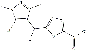 (5-chloro-1,3-dimethyl-1H-pyrazol-4-yl)(5-nitro-2-thienyl)methanol