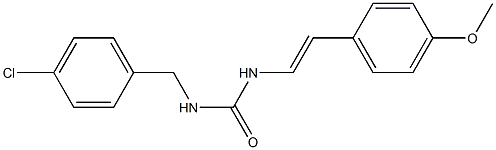 N-(4-chlorobenzyl)-N'-(4-methoxystyryl)urea Structure