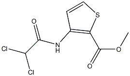 methyl 3-[(2,2-dichloroacetyl)amino]thiophene-2-carboxylate Struktur