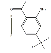 1-[2-amino-4,6-bis(trifluoromethyl)phenyl]-1-ethanone Structure