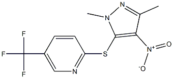 2-[(1,3-dimethyl-4-nitro-1H-pyrazol-5-yl)thio]-5-(trifluoromethyl)pyridine