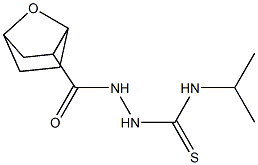 N1-isopropyl-2-(7-oxabicyclo[2.2.1]hept-2-ylcarbonyl)hydrazine-1-carbothioamide 化学構造式