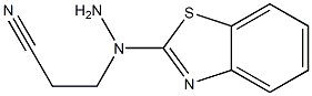3-[1-(1,3-benzothiazol-2-yl)hydrazino]propanenitrile Structure