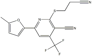 2-[(2-cyanoethyl)sulfanyl]-6-(5-methyl-2-furyl)-4-(trifluoromethyl)nicotinonitrile