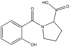 1-(2-hydroxybenzoyl)pyrrolidine-2-carboxylic acid, 70491-02-0, 结构式