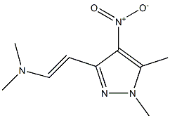 N-[2-(1,5-dimethyl-4-nitro-1H-pyrazol-3-yl)vinyl]-N,N-dimethylamine Structure