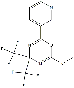 N2,N2-dimethyl-6-(3-pyridyl)-4,4-di(trifluoromethyl)-4H-1,3,5-oxadiazin-2-amine