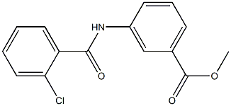 methyl 3-[(2-chlorobenzoyl)amino]benzoate Structure