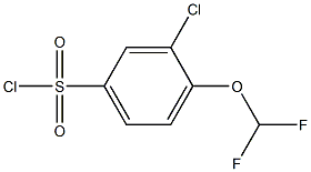 3-chloro-4-(difluoromethoxy)benzenesulfonyl chloride Structure