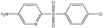 5-Amino-2-(4-chlorophenylsulphonyl)pyridine 结构式