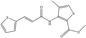 methyl 4-methyl-3-{[3-(2-thienyl)acryloyl]amino}thiophene-2-carboxylate