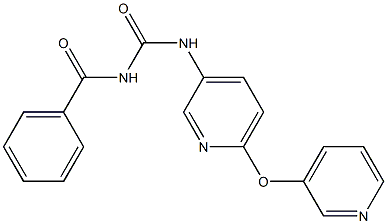 N-benzoyl-N'-[6-(3-pyridyloxy)-3-pyridyl]urea,,结构式