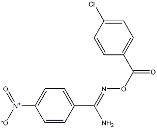 O1-(4-chlorobenzoyl)-4-nitrobenzene-1-carbohydroximamide Structure