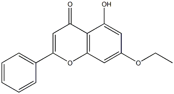 7-ethoxy-5-hydroxy-2-phenyl-4H-chromen-4-one Struktur