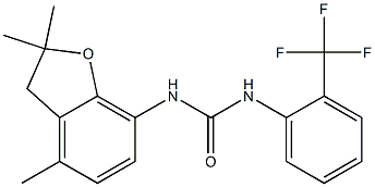 N-[2-(trifluoromethyl)phenyl]-N'-(2,2,4-trimethyl-2,3-dihydro-1-benzofuran-7-yl)urea