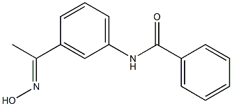 N-{3-[N-hydroxyethanimidoyl]phenyl}benzamide Structure