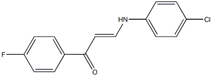 3-(4-chloroanilino)-1-(4-fluorophenyl)prop-2-en-1-one