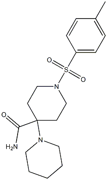 1-[(4-methylphenyl)sulphonyl]4-(1-piperidino)piperidine-4-carboxamide