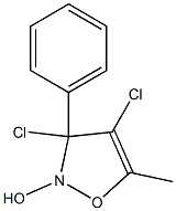 3,4-dichloro-5-methyl-3-phenyl-2(3H)-isoxazolol,,结构式