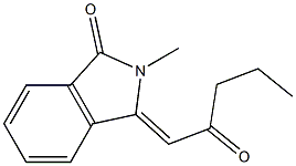 2-methyl-3-[(Z)-2-oxopentylidene]-1H-isoindol-1(2H)-one