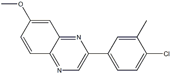  2-(4-chloro-3-methylphenyl)-7-methoxyquinoxaline