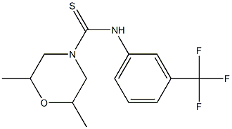 N4-[3-(trifluoromethyl)phenyl]-2,6-dimethylmorpholine-4-carbothioamide