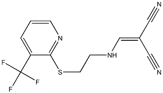 2-{[(2-{[3-(trifluoromethyl)-2-pyridyl]thio}ethyl)amino]methylidene}malononitrile|