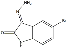 5-bromo-3-hydrazonoindolin-2-one,,结构式