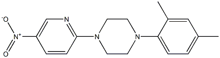 1-(2,4-dimethylphenyl)-4-(5-nitro-2-pyridinyl)piperazine,,结构式