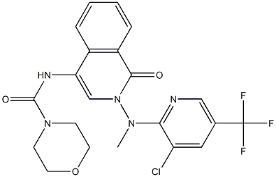 N-{2-[[3-chloro-5-(trifluoromethyl)-2-pyridinyl](methyl)amino]-1-oxo-1,2-dihydro-4-isoquinolinyl}-4-morpholinecarboxamide