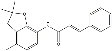 (E)-3-phenyl-N-(2,2,4-trimethyl-2,3-dihydro-1-benzofuran-7-yl)-2-propenamide