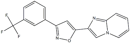 2-{3-[3-(trifluoromethyl)phenyl]-5-isoxazolyl}imidazo[1,2-a]pyridine,,结构式