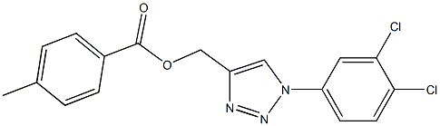 [1-(3,4-dichlorophenyl)-1H-1,2,3-triazol-4-yl]methyl 4-methylbenzenecarboxylate Struktur